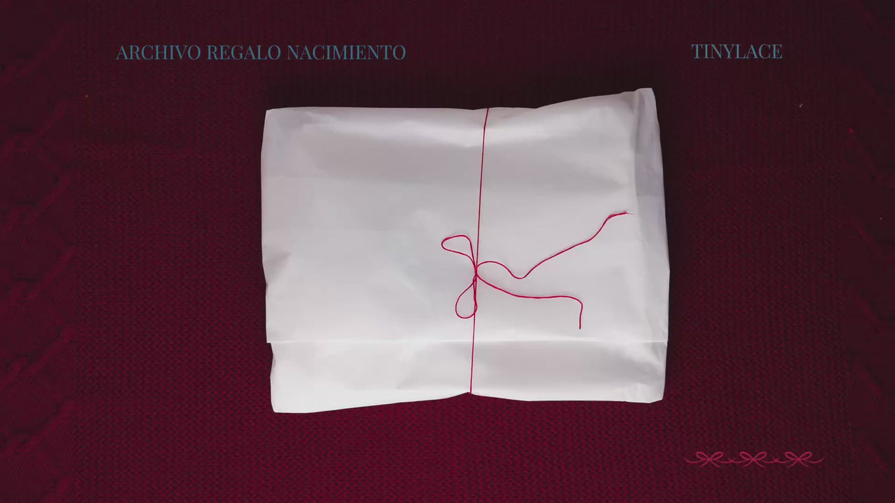 Set de regalo para bebé de sábana de cuna y babero bordado